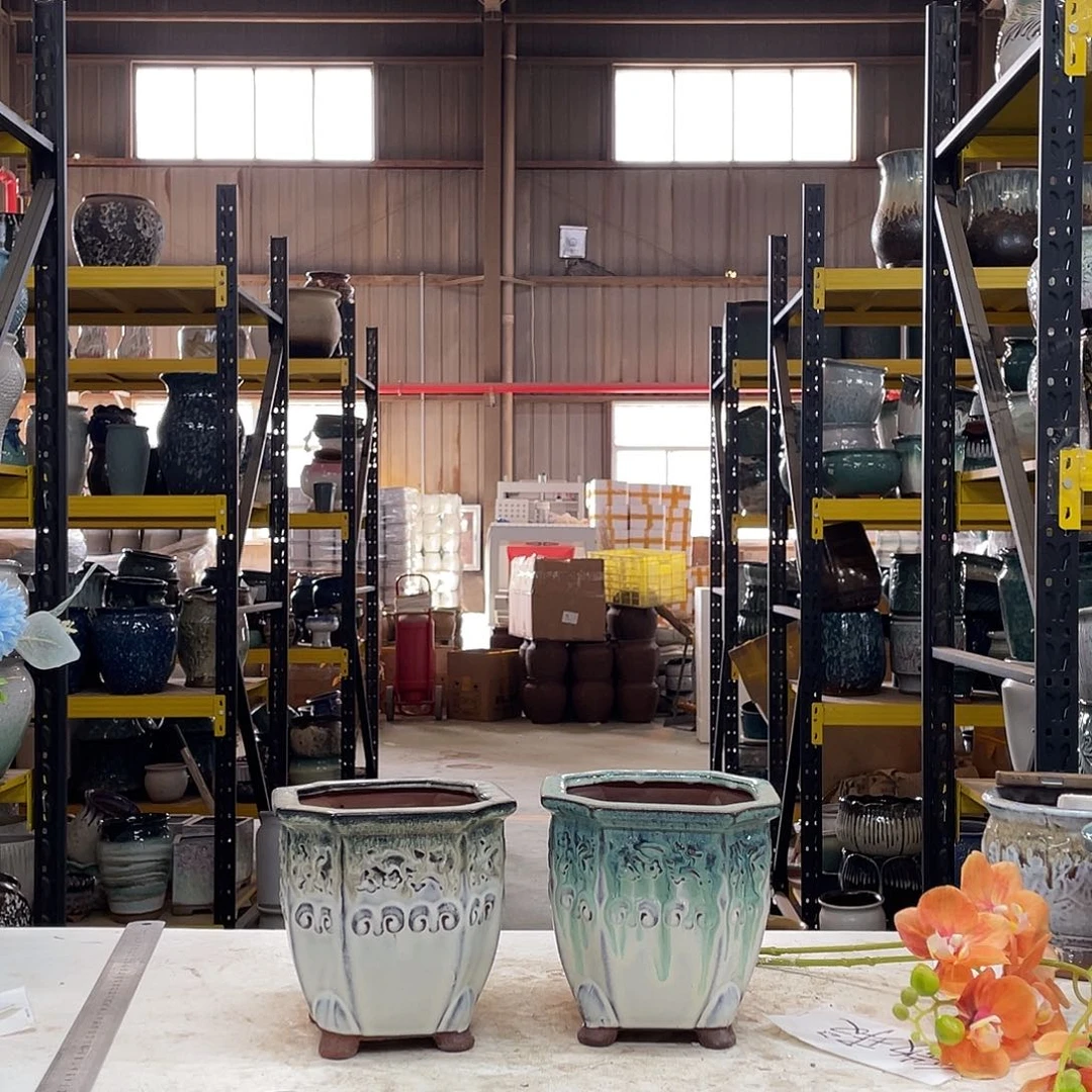 宜兴紫砂粗陶花盆