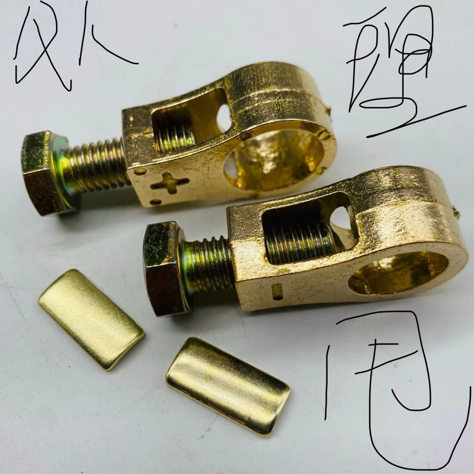 新款货车电瓶卡子蓄电池桩头纯铜加厚电瓶接线端子夹头电瓶柱接头