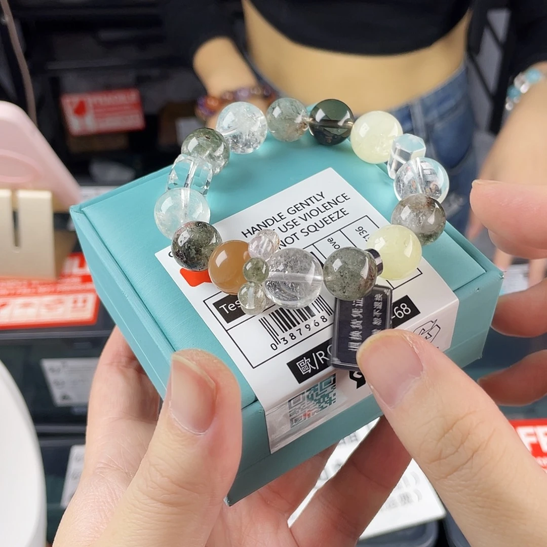 水晶手链银S925镶嵌