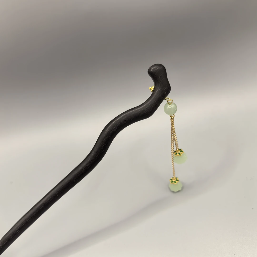 53手工中式檀木发簪发饰古风原创发簪发簪子手工步摇头饰中国风