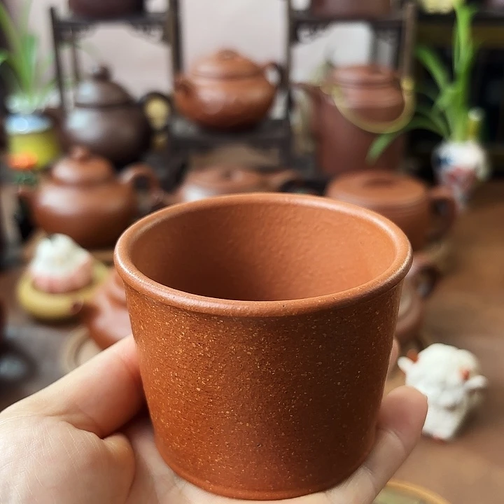 茶杯紫砂主人杯 红降坡 120cc