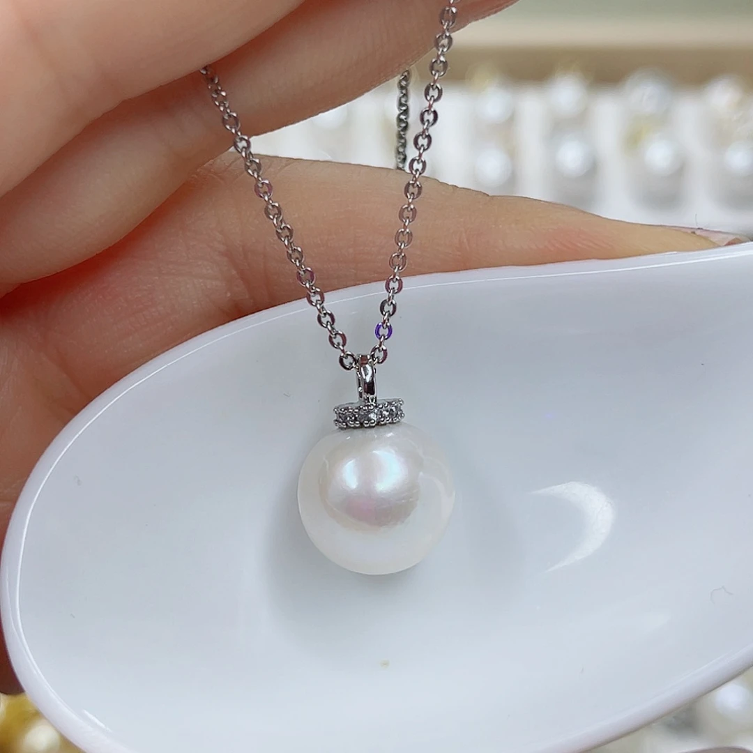 淡水珍珠未镶嵌吊坠(赠链)