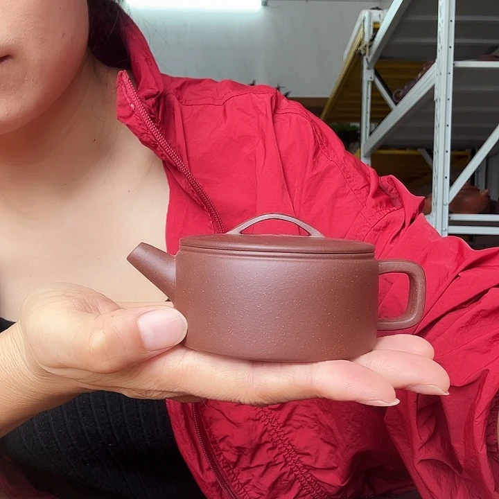 茶壶紫砂紫泥汉瓦150cc