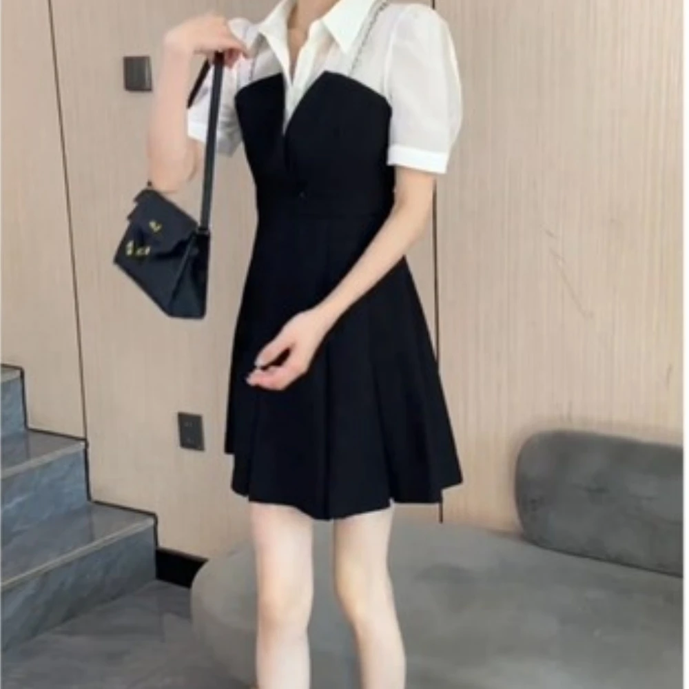 2025春夏新款百搭修身显瘦通勤高级感连衣裙