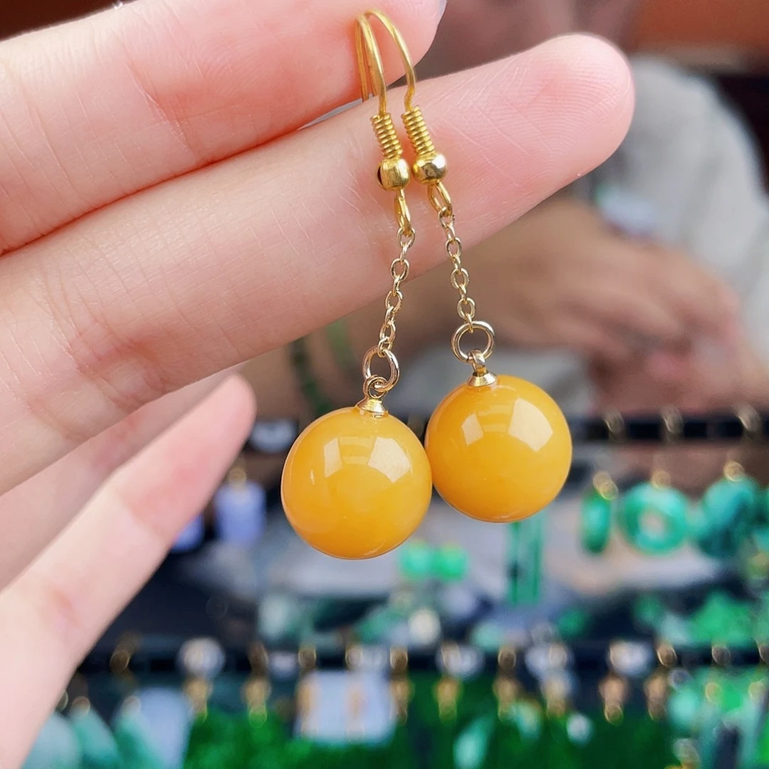 翡翠未镶嵌耳饰饰品