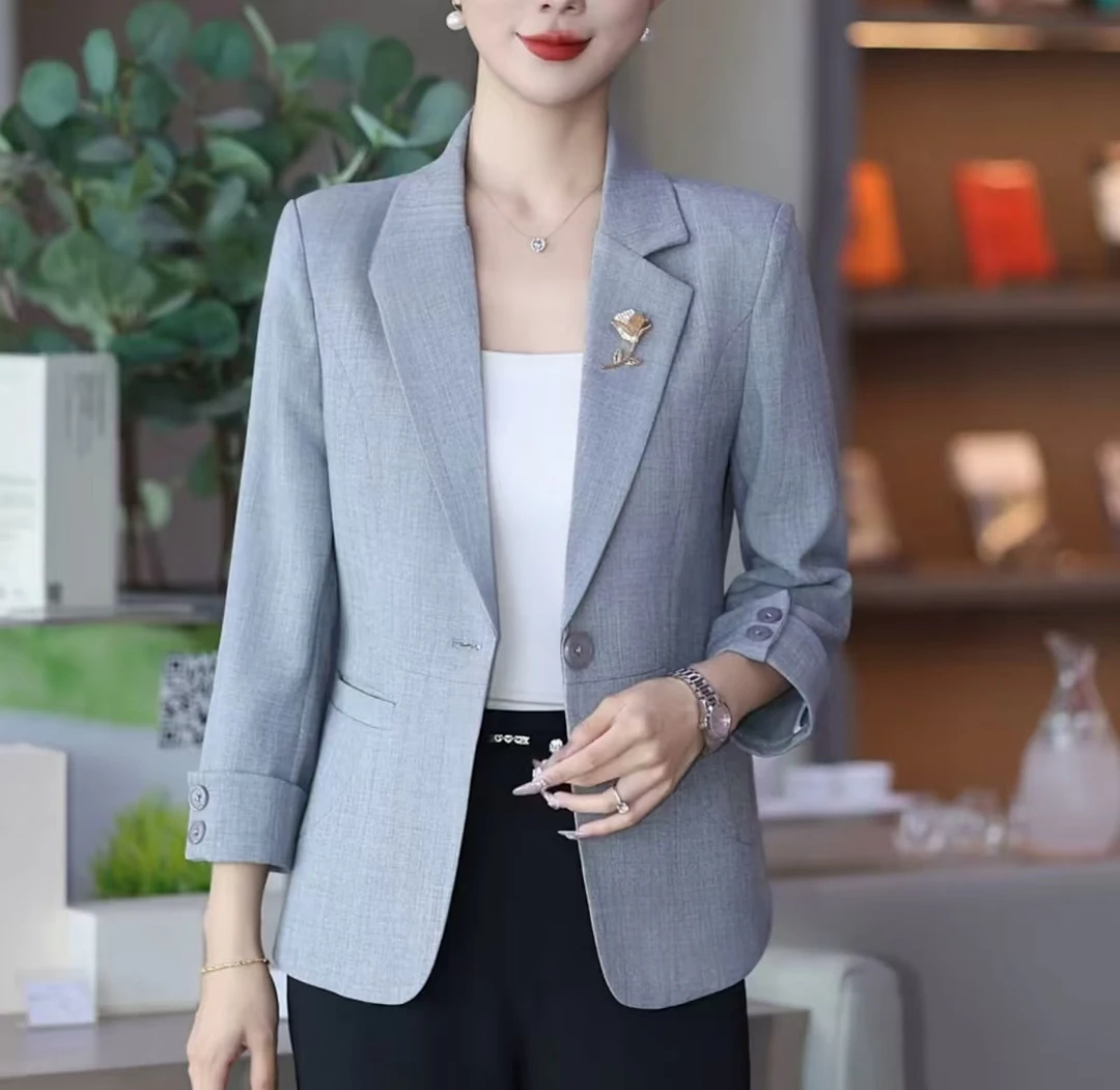2025春夏新款设计感时尚气质西装女时尚洋气女士小西服