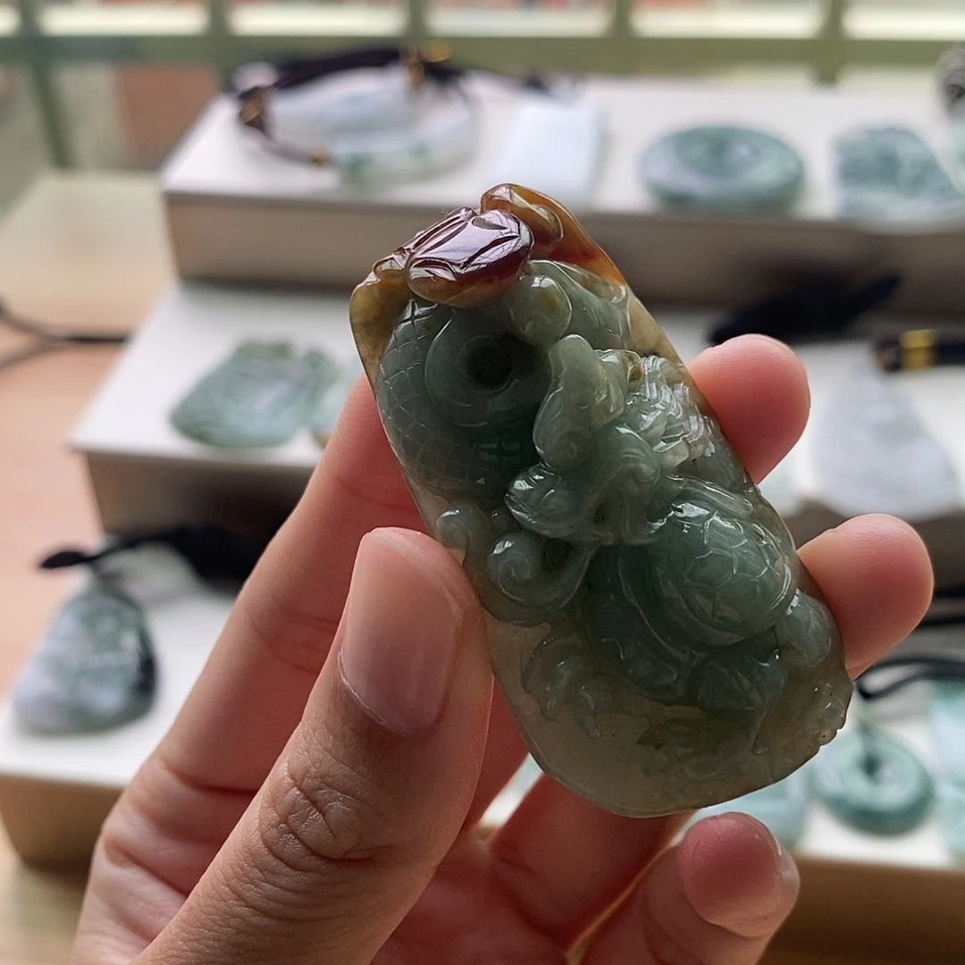 【闪购商品】颈饰未镶嵌翡翠天然缅甸A货翡翠