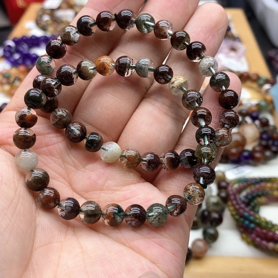 水晶手链未镶嵌多样性发货发一条