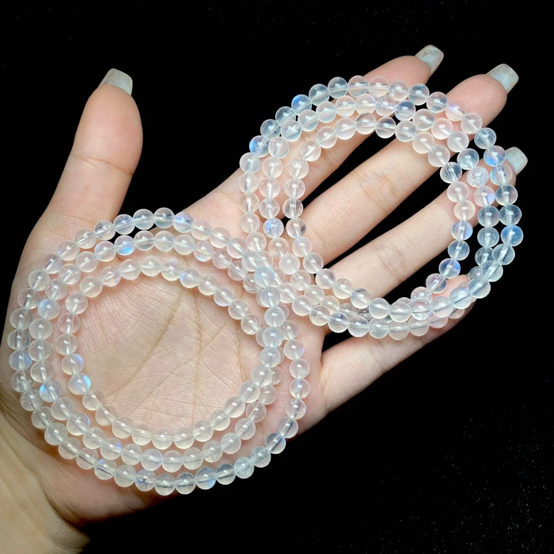 【云上叙】V82645-K-月光石多圈手串-多样性发其一-5.5mm（商城）