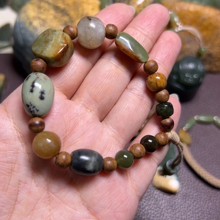 岫岩河磨玉（透闪石质玉）未镶嵌颈饰