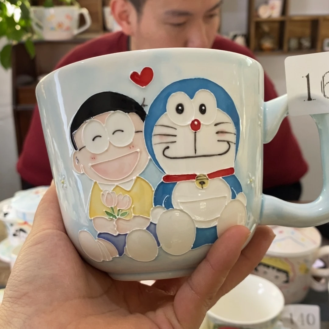 瓷片景德镇釉下彩手绘