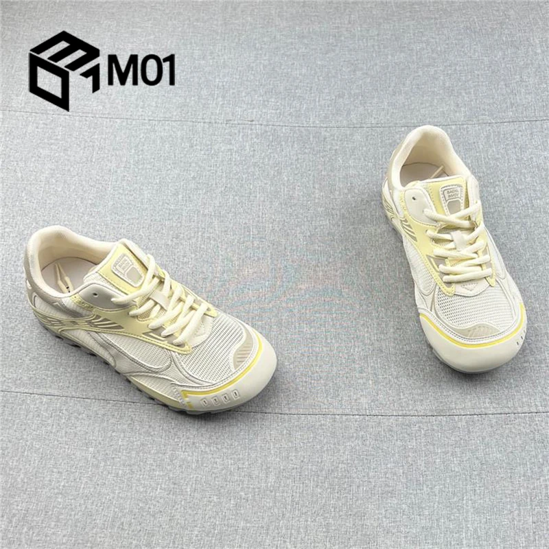 M01真皮透气运动休闲鞋女德训鞋2025夏季新款防滑底登山鞋慢跑鞋