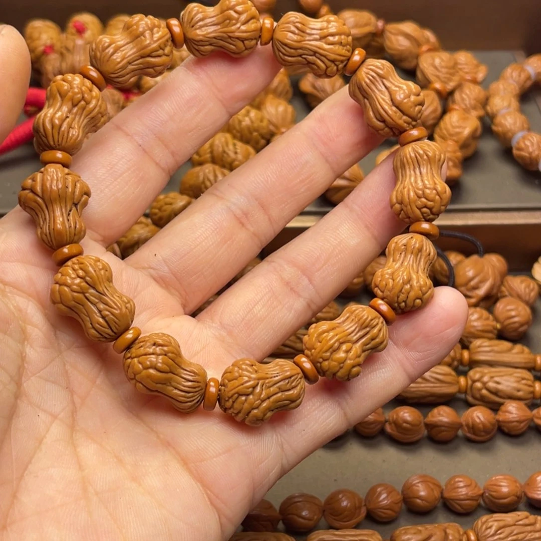 强***子手串桃核龙纹桃核20