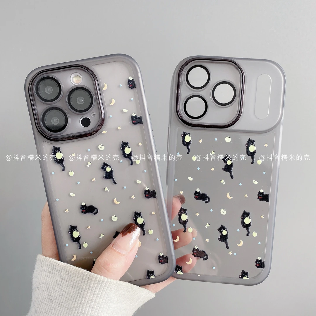 金属镜框适用iphone17promax苹果16手机壳15/14/13/12/11华为潮猫