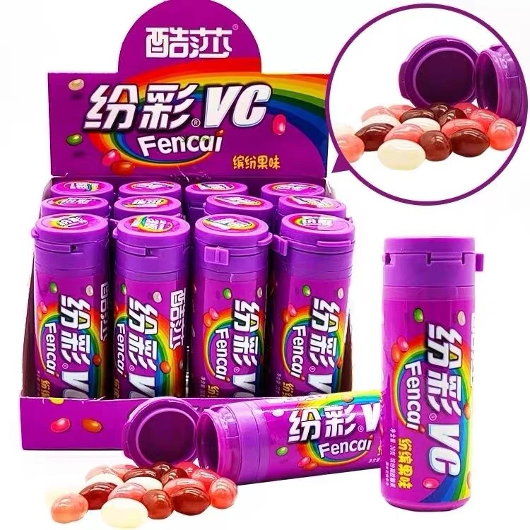 酷莎 纷彩VC果味节日休闲便携小零食5个混发（25年9月12日到期）