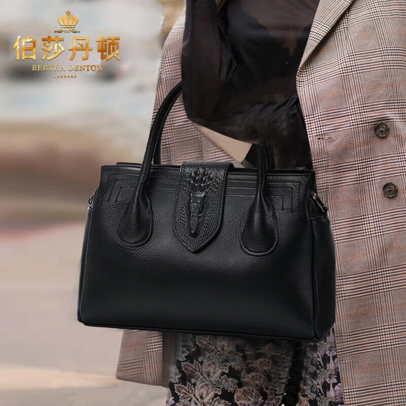 伯莎丹顿轻奢包包女包2025新款时尚百搭托特包大容量单肩斜挎包女