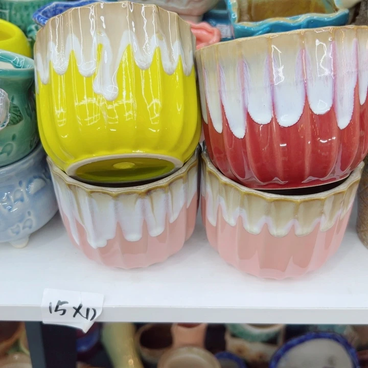 有孔，满10元发货多肉陶瓷花盆