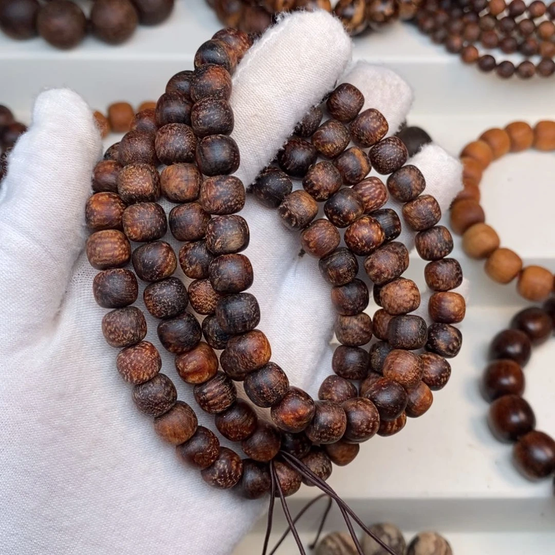 贡木无**~贡木手串108多圈 大黑龙