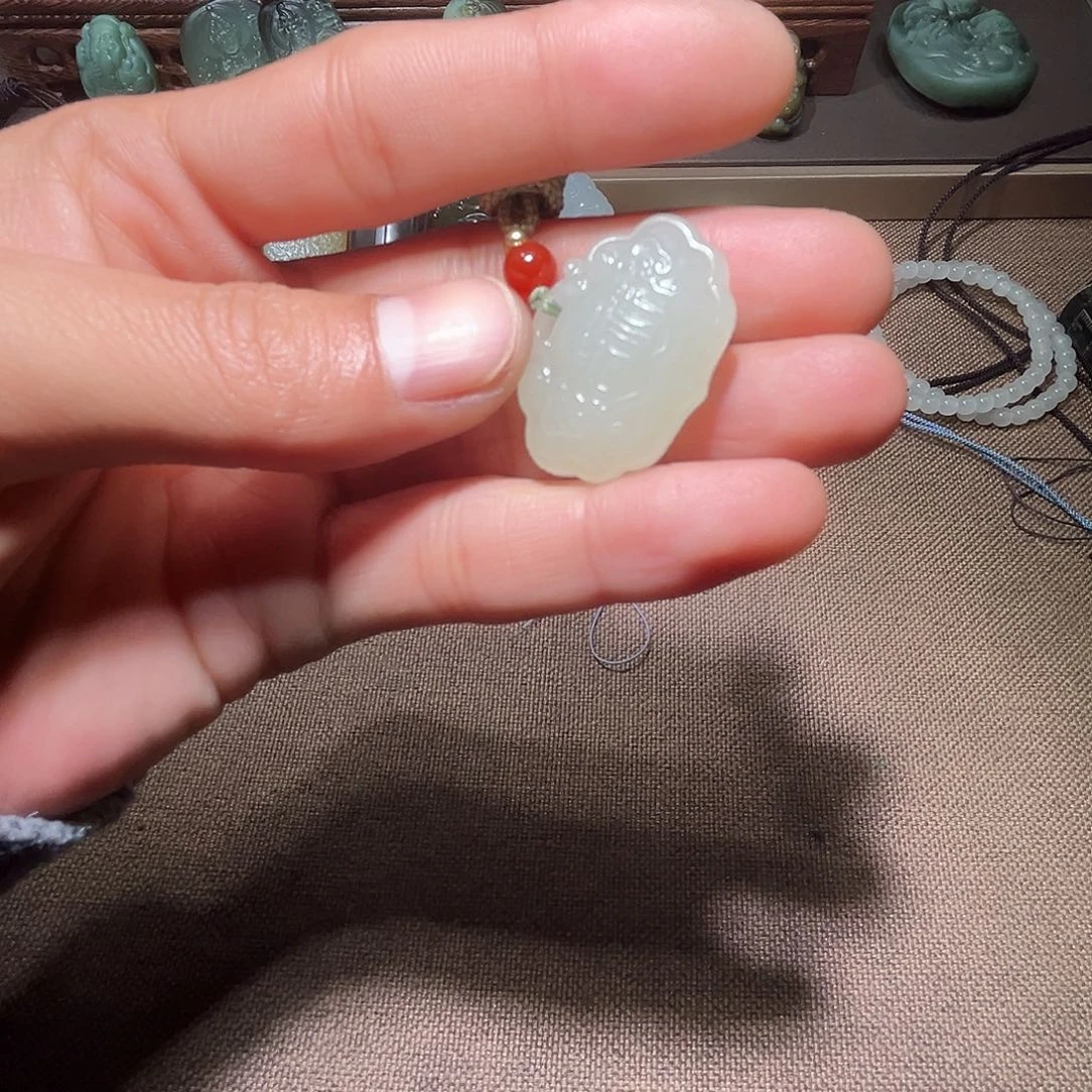 和田玉未镶嵌吊坠(不含链)