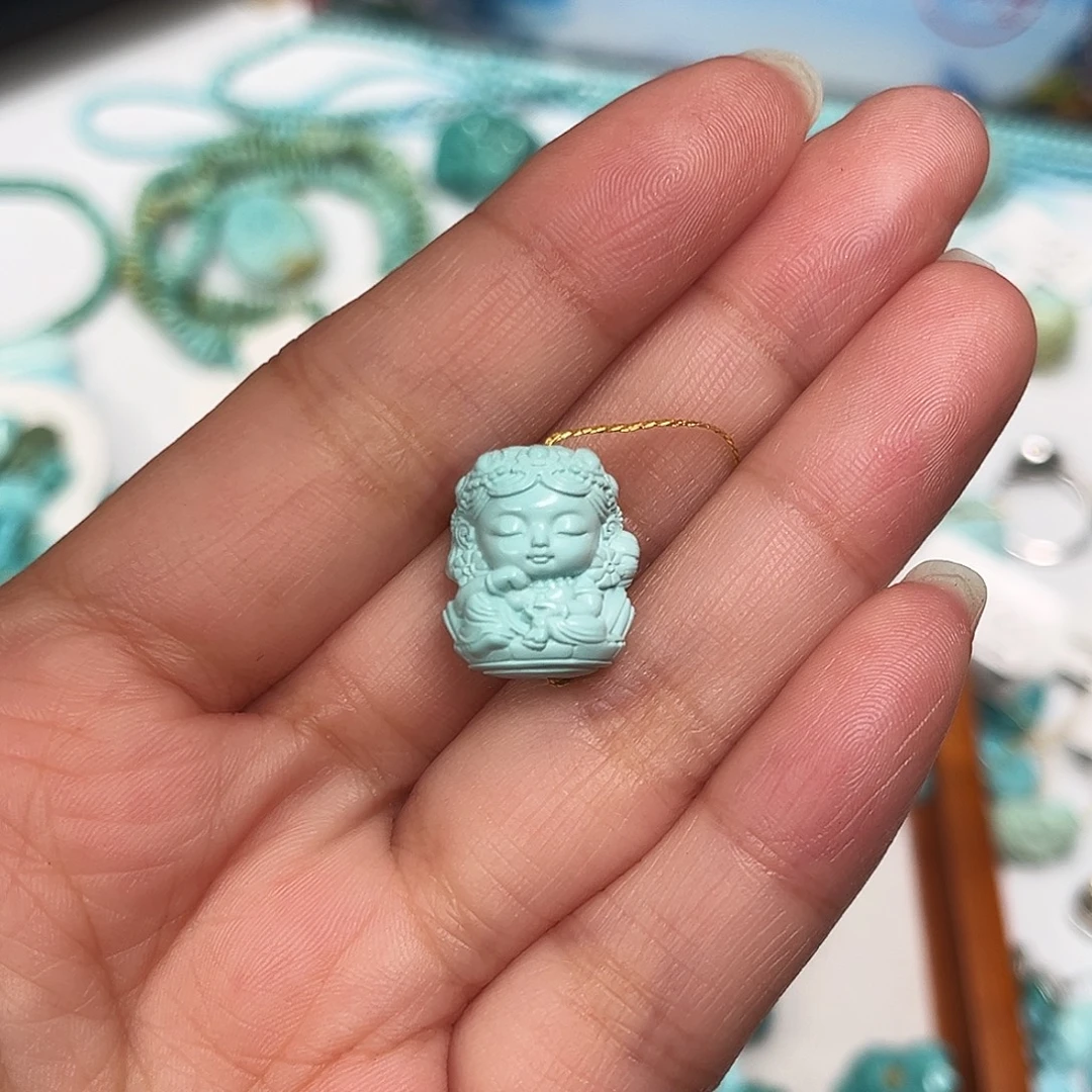 绿松石未镶嵌珠宝半成品