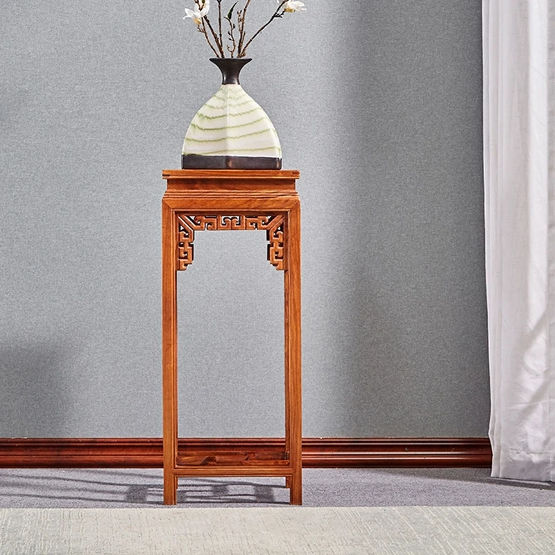 刺猬紫檀万字花几红木客厅花架