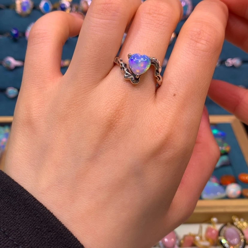 【闪购商品】欧泊戒指款式银S925镶嵌