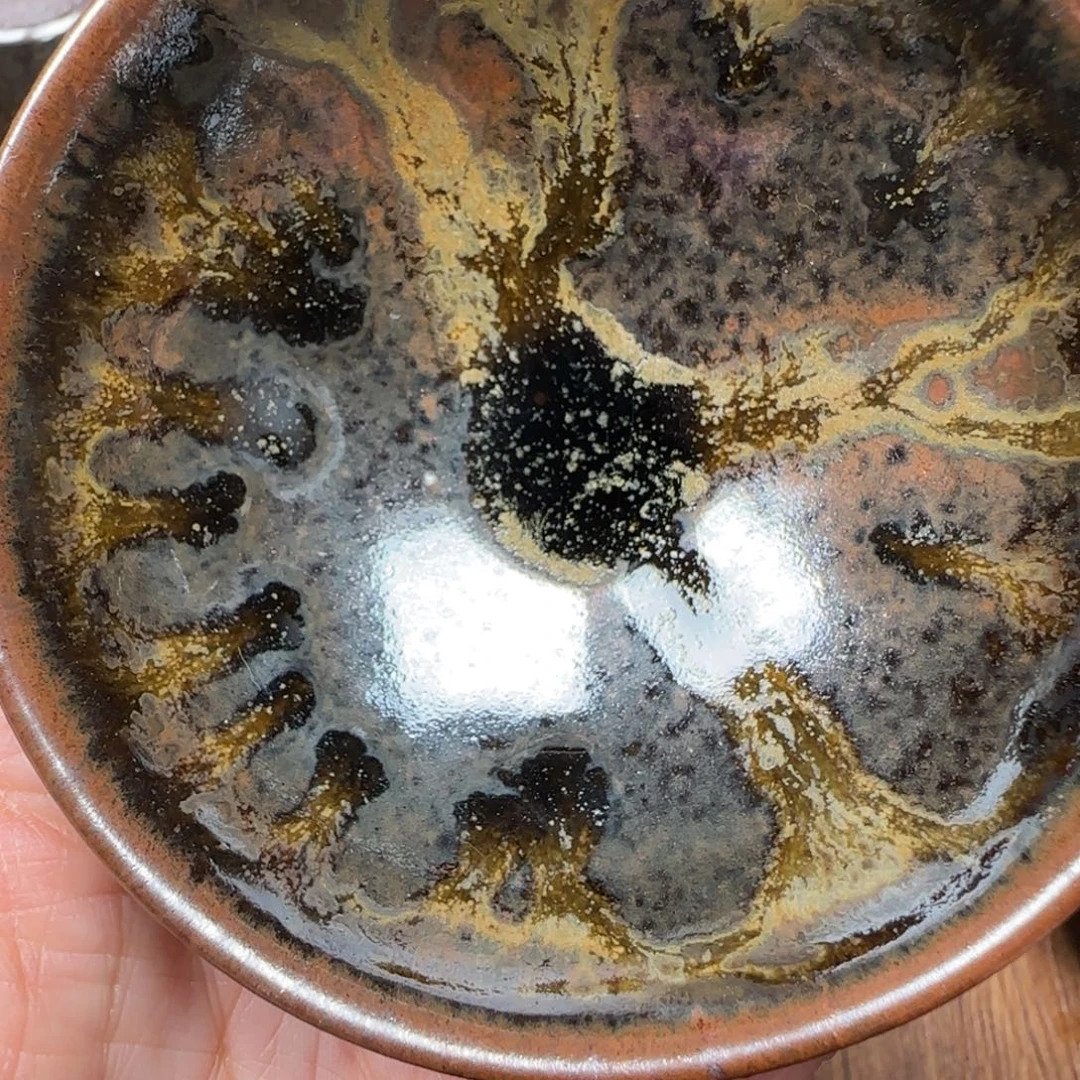 柴烧建盏茶盏茶杯747