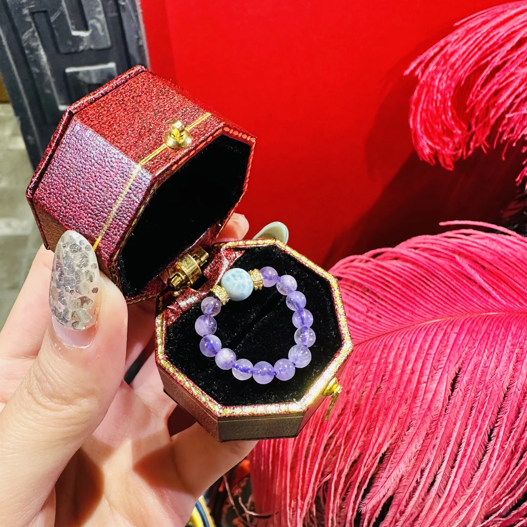 铜合金仿水晶戒指 板Sister·【紫温柔戒指】