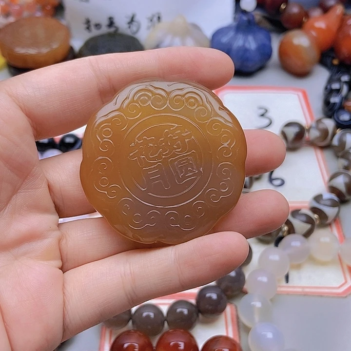 【闪购商品】未镶嵌玛瑙/玉髓珠宝半成品沙*