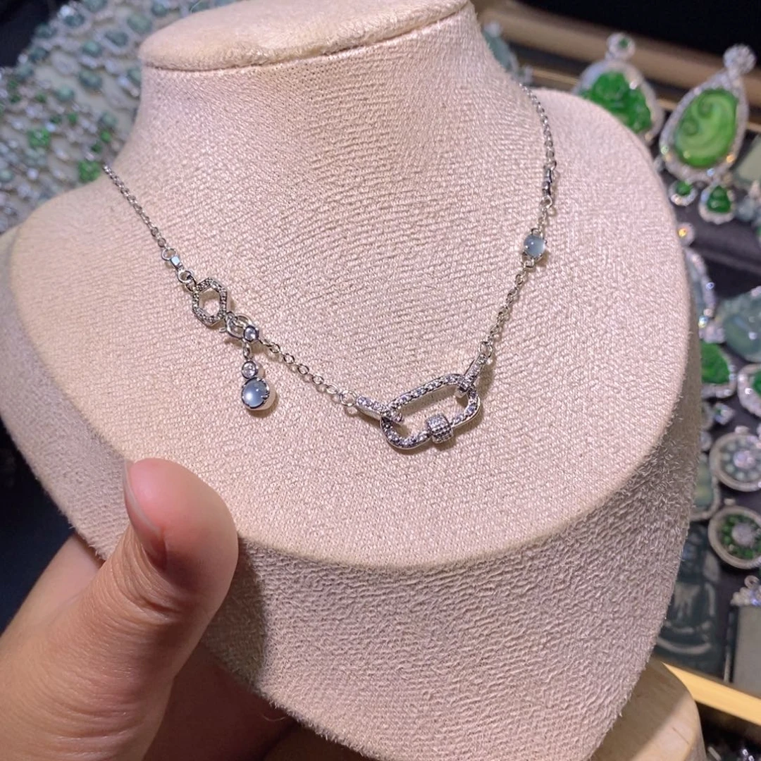 翡翠未镶嵌颈饰天然