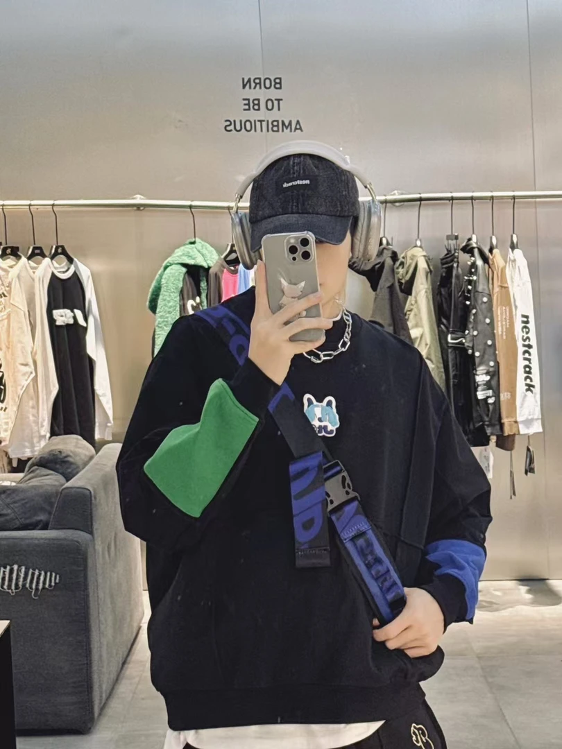 ooxoo60588时尚套头卫衣春秋冬休闲长袖舒适上衣