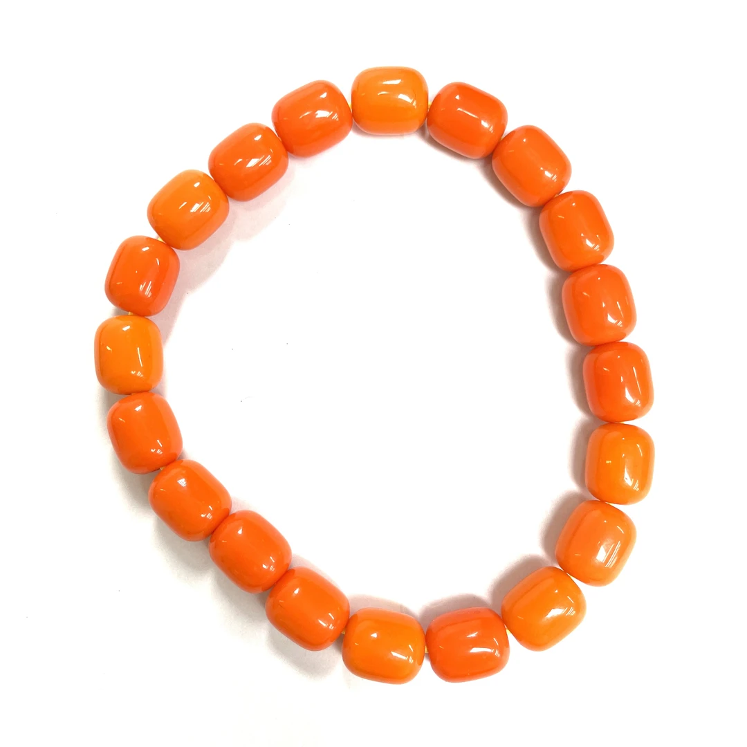 B164号8mm橘色桶珠手串