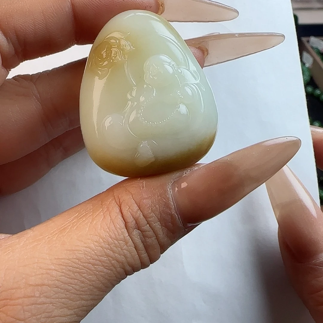 和田玉吊坠(不含链)未镶嵌