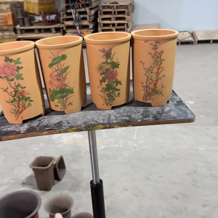 紫砂紫砂花盆破损补发高度22口径14四只