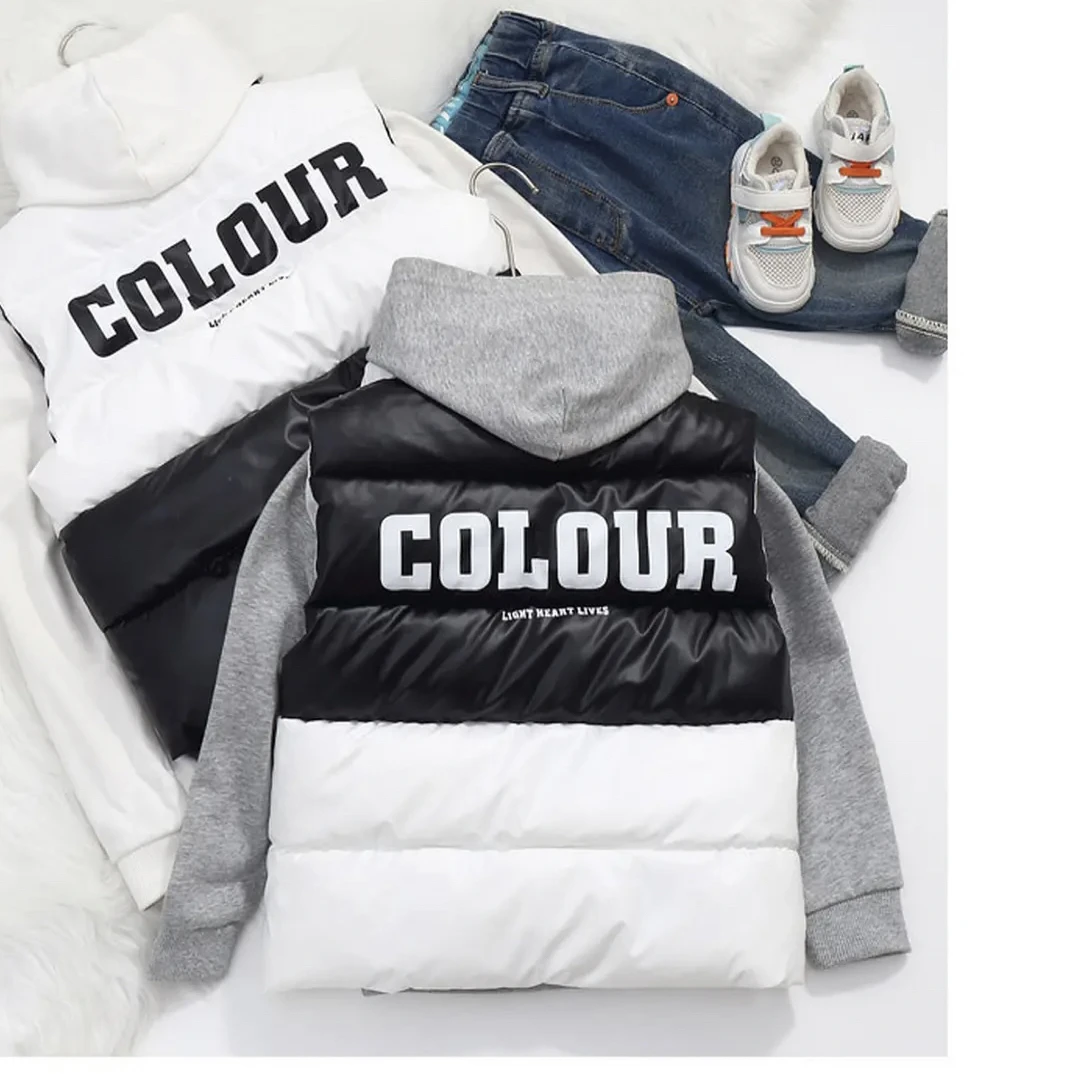 男女秋冬新款儿童中大童潮童棉服马甲