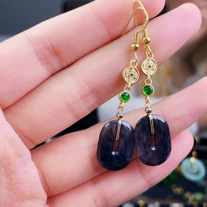 翡翠耳饰未镶嵌饰品