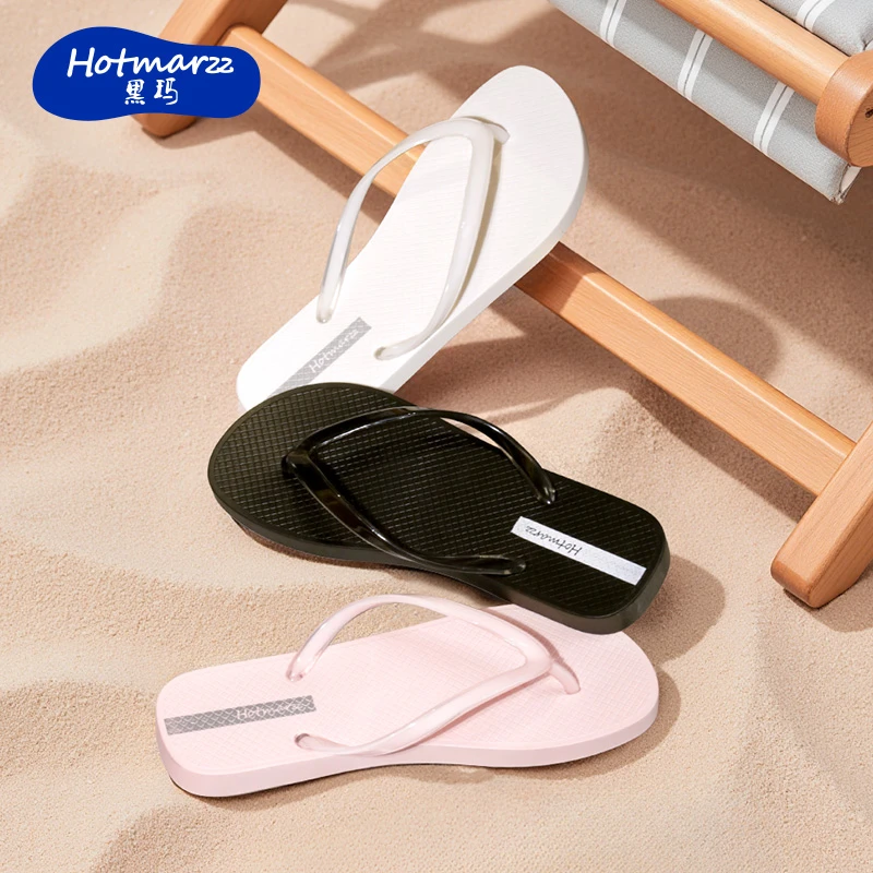 hotmarzz/黑玛时尚海滩人字拖女夏季防滑沙滩鞋夹脚凉拖鞋女外穿