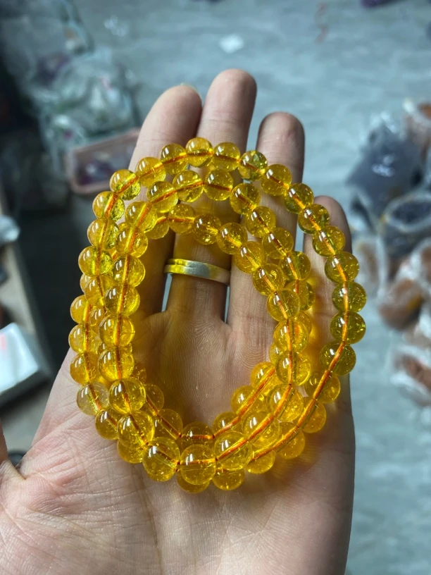暴力黄卡8m三圈手串074