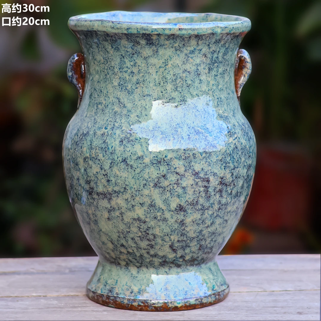 北欧风大口径粗陶花盆适合三角梅多肉等绿植盆栽花盆