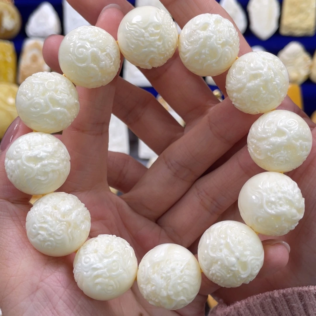 蜜蜡裸石未镶嵌琥珀蜜蜡手串卡20mm