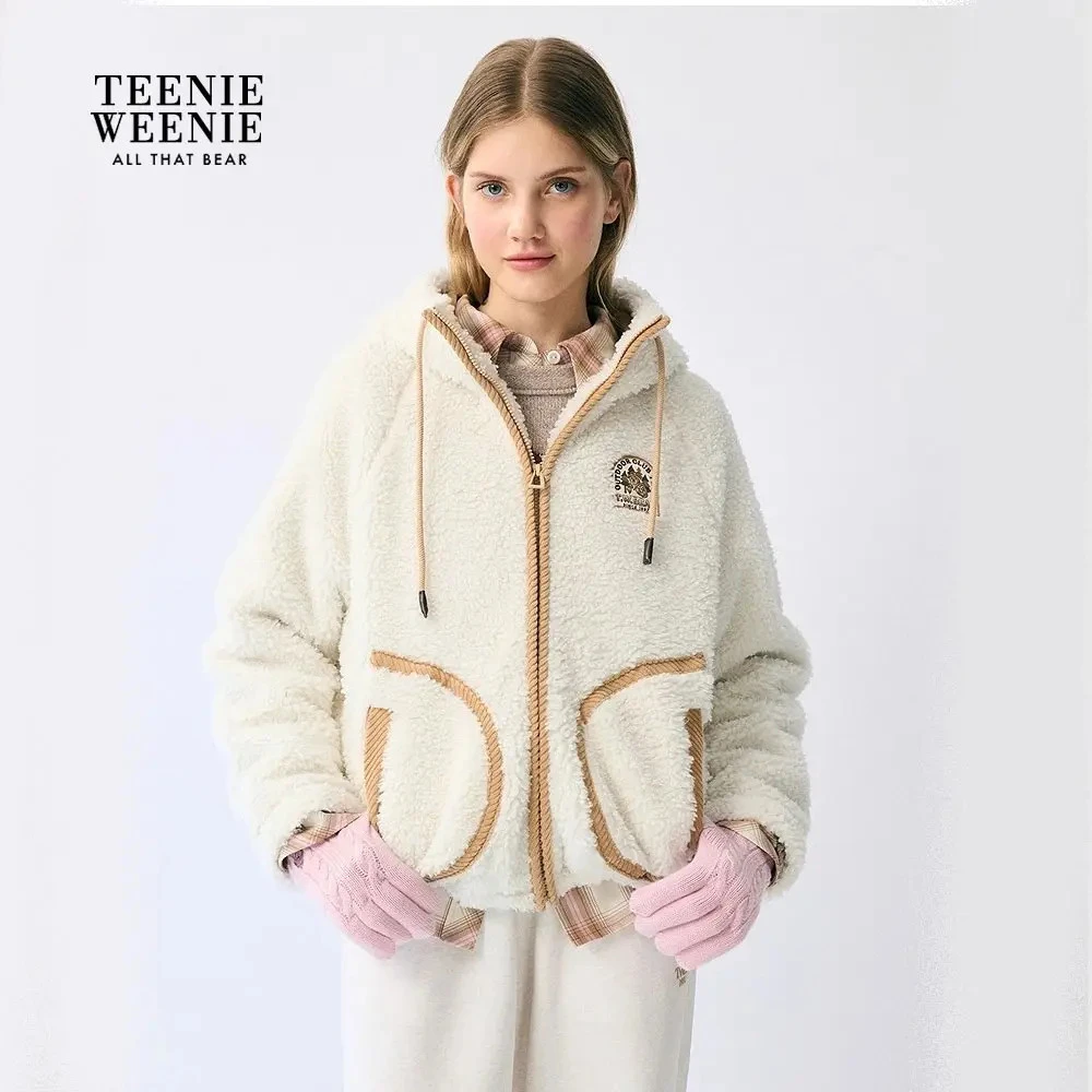 TeenieWeenie小熊卫衣女2025冬季新款女装TTMZ254TC5A