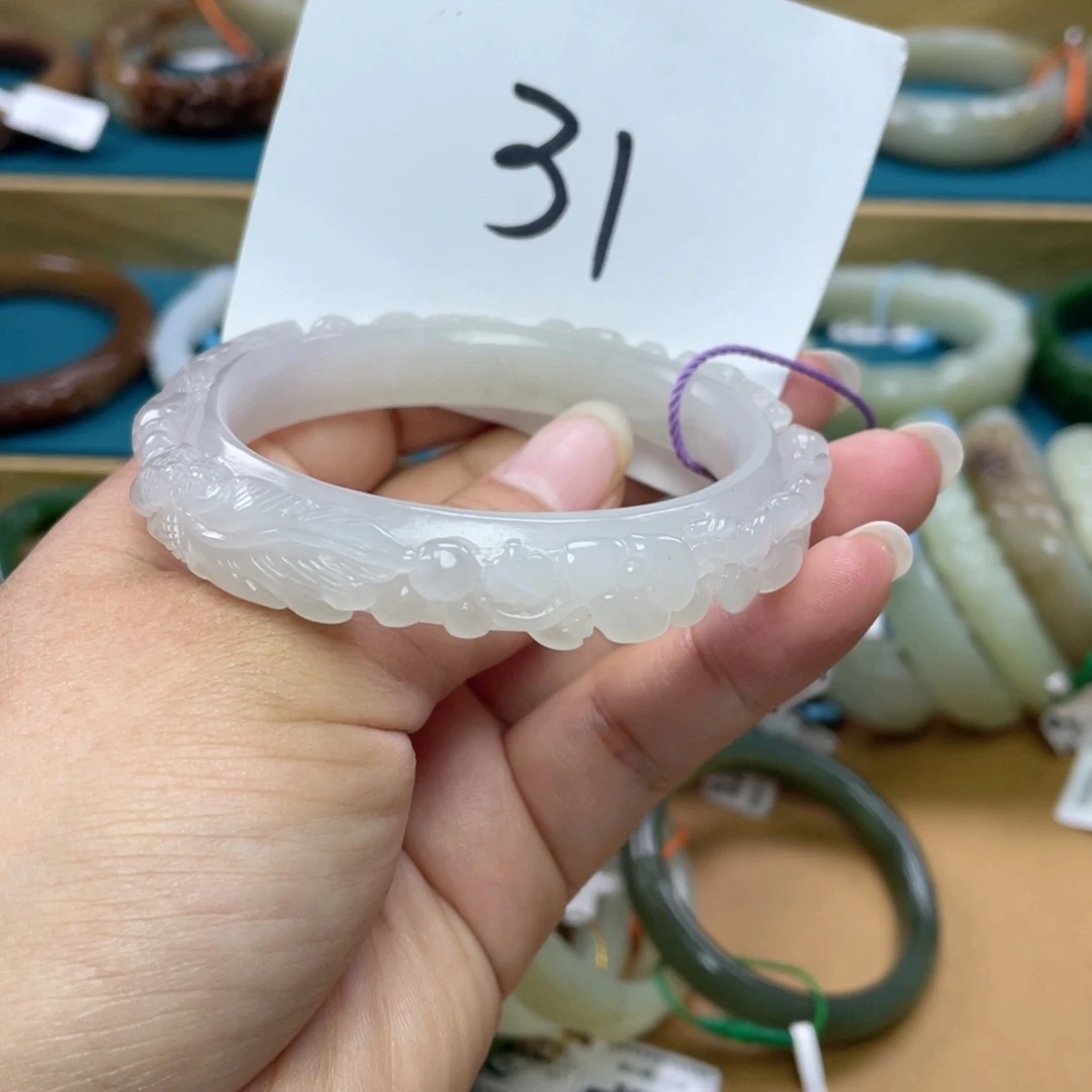未镶嵌手镯和田玉圈口55