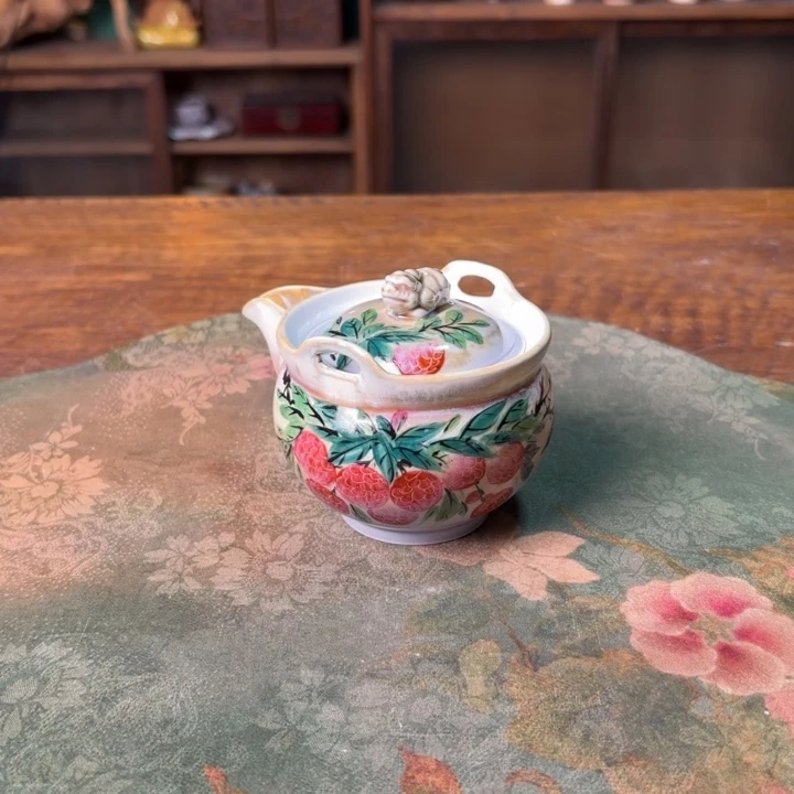 柴烧纯手工手绘陶瓷