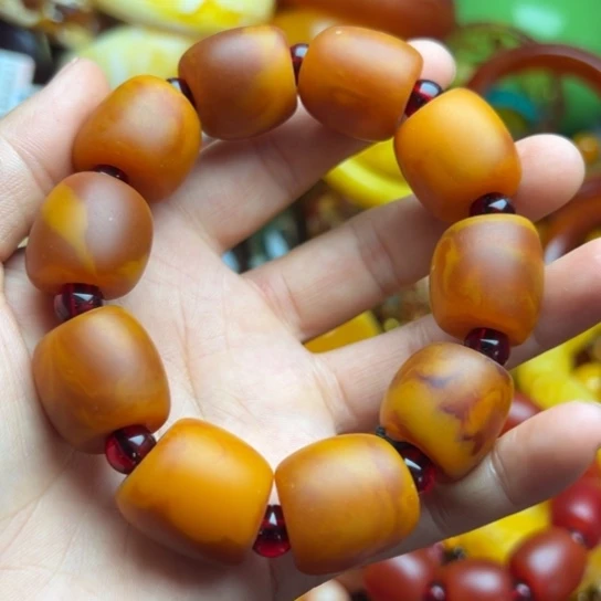 未镶嵌琥珀手串蜜蜡