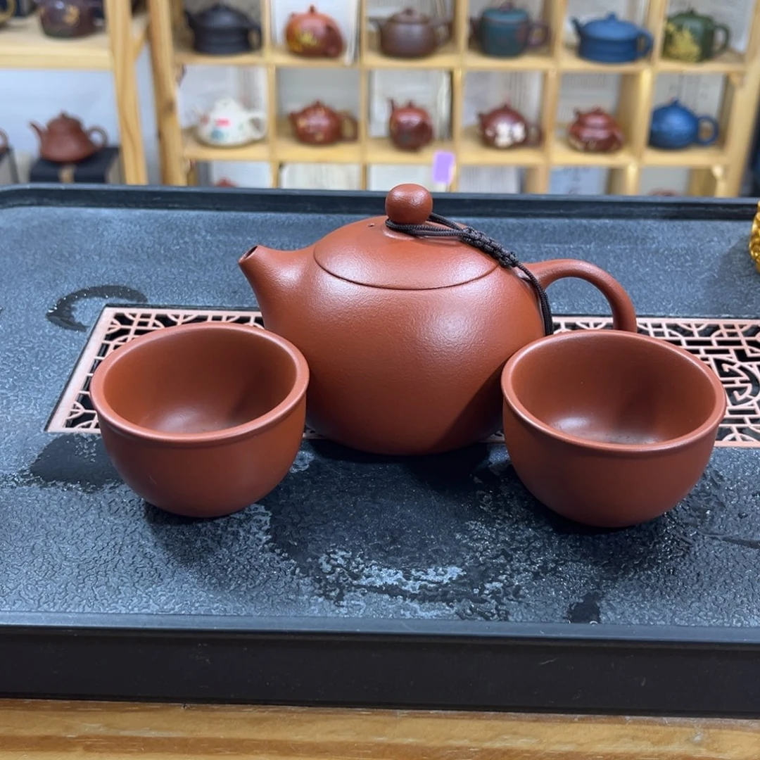 紫砂紫砂曾健全橘皮西施（一壶两杯）