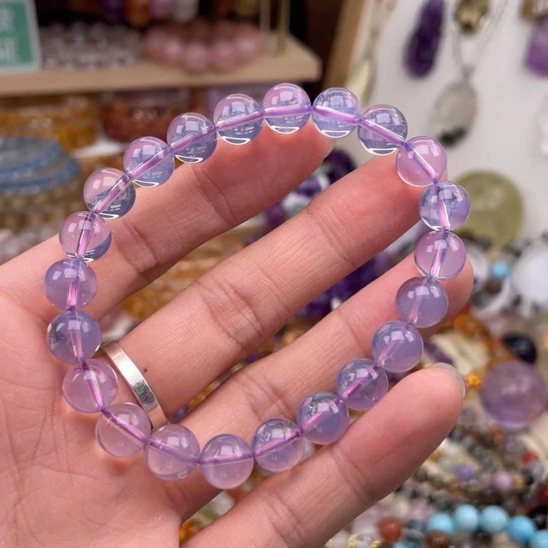 未镶嵌手链水晶紫玉晶