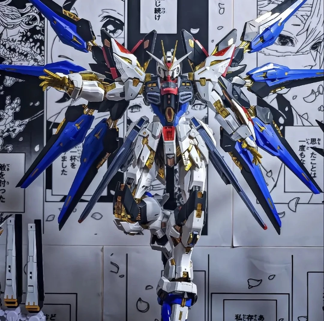 【萌粒】高达PG菲尼克斯完美独角兽能天使强袭自由拼接积木手办