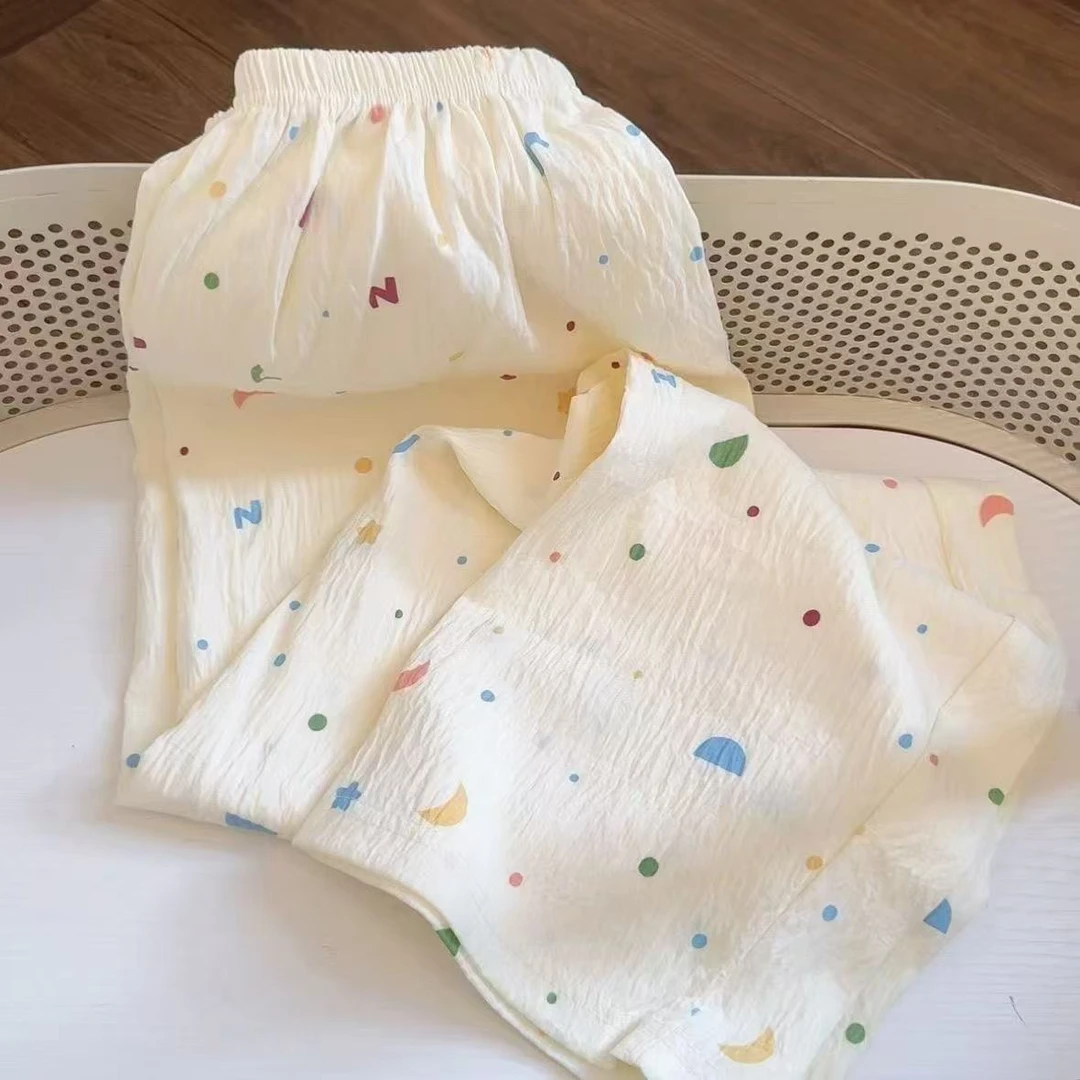 云朵棉女微弹夏季常规卡通动漫长裤睡裤休闲日系薄款春秋卡通少女