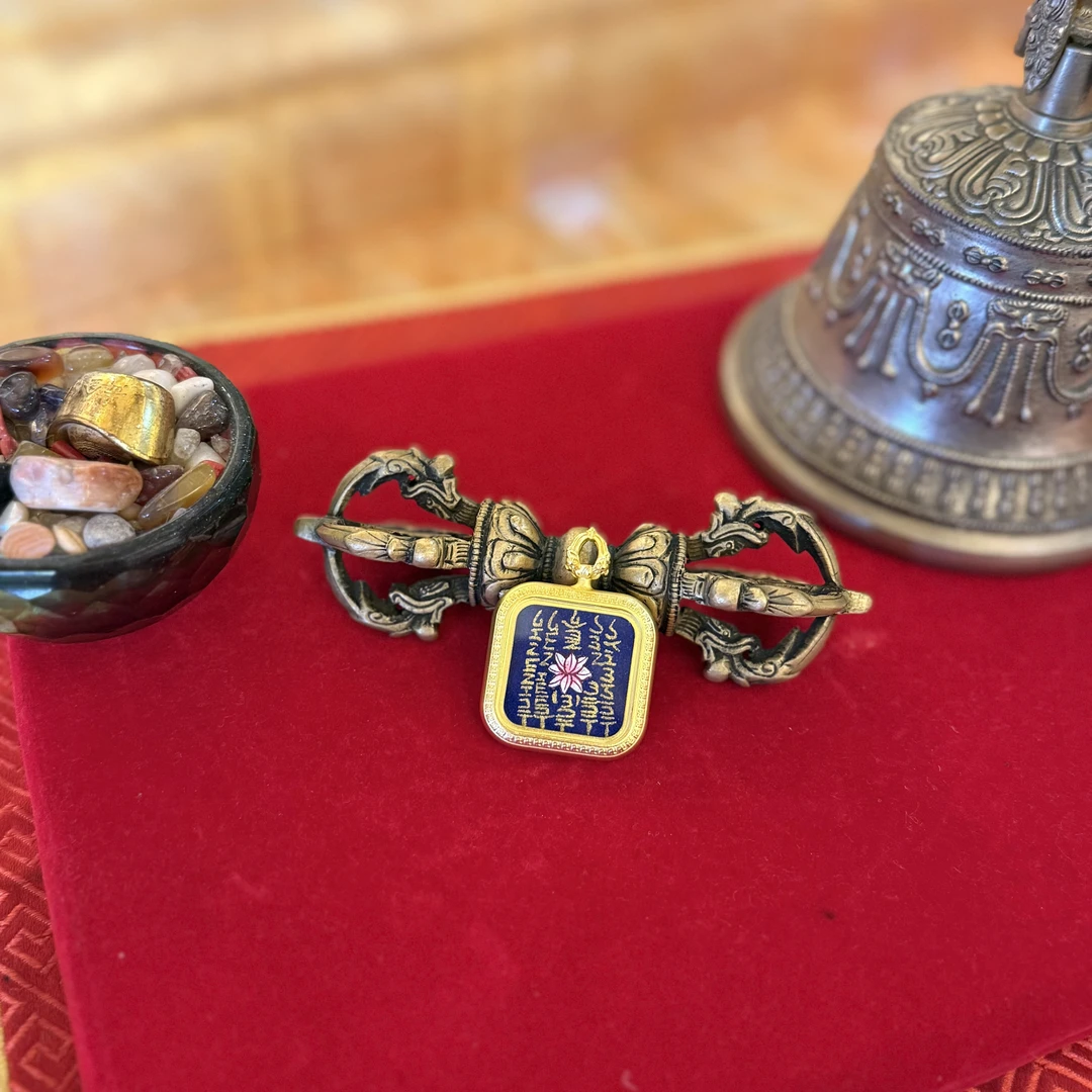 五条经文-热贡元旦唐卡画院-蓝