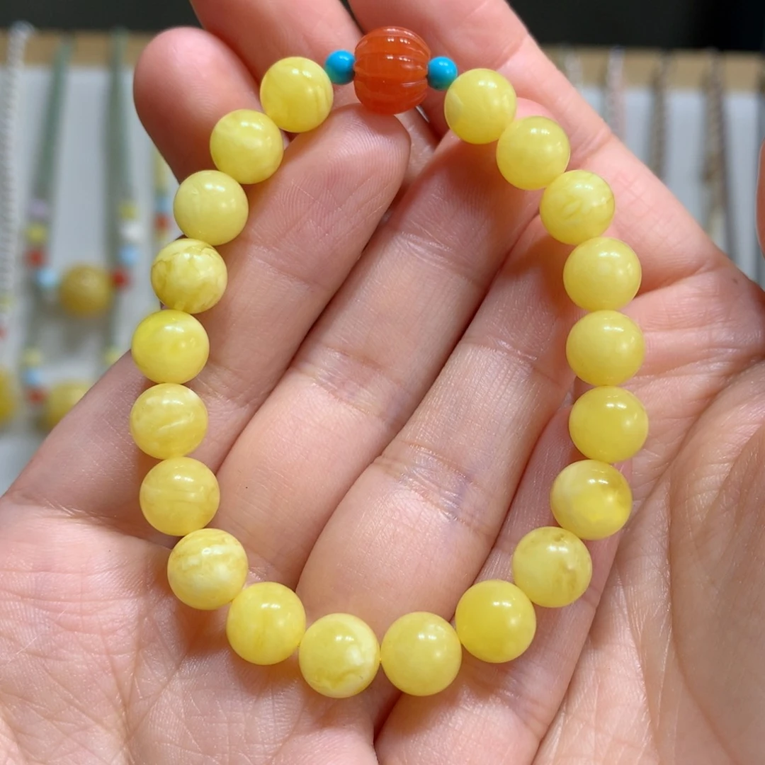 蜜蜡手链未镶嵌8.3m m